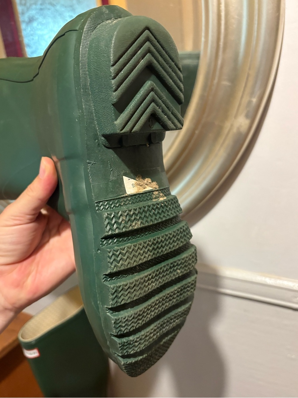 Hunter Women's Tall Rain Boots in Forest Green - Picture 4 of 6
